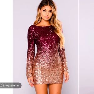 Fashion Nova Wynn Sequin Dress